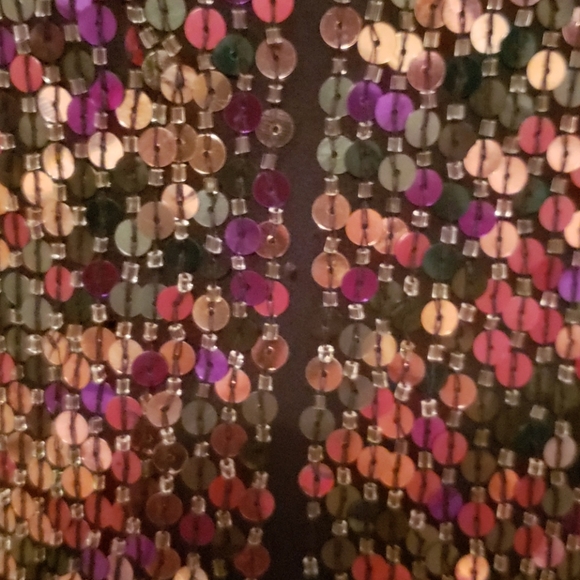 Parker multy colored hand sequined coctail dress - Picture 4 of 10